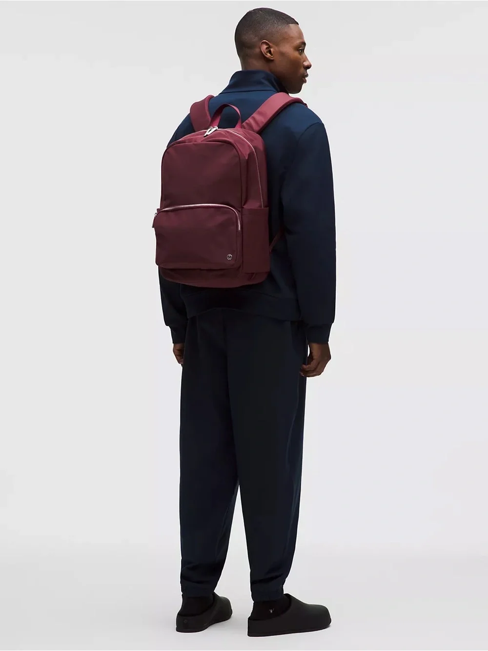 Lululemon Everywhere Backpack 22L Metal Hardware- Burgundy Bay/Burgundy Bay/Silv